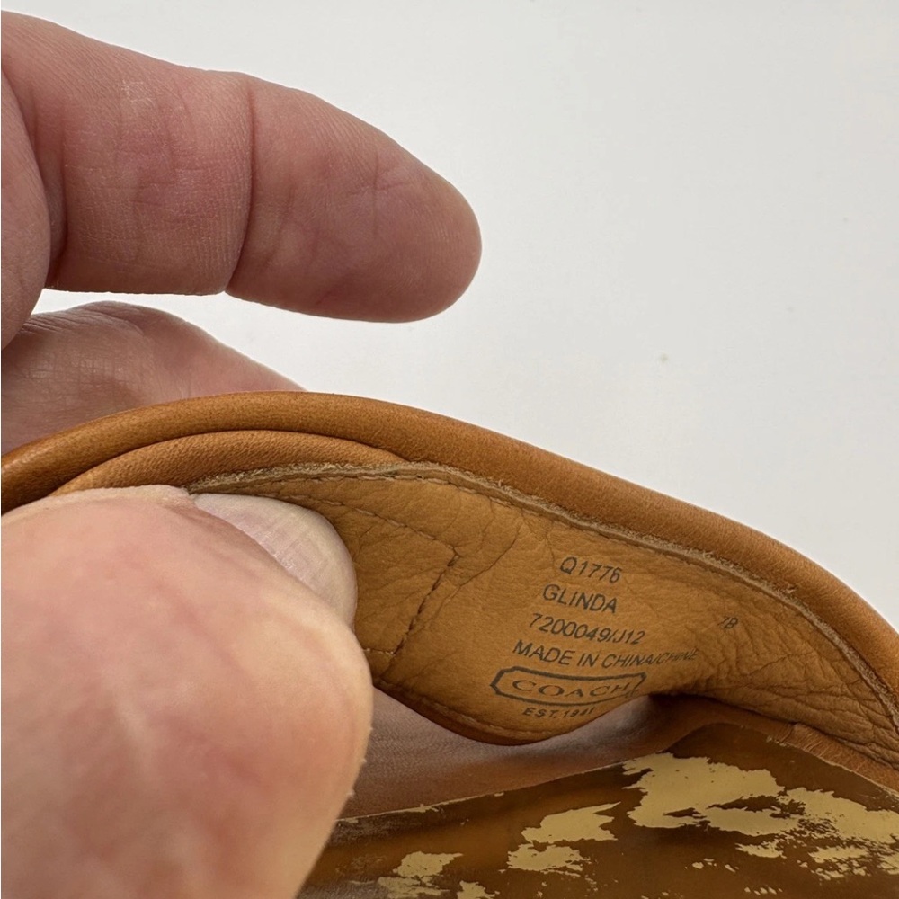 Coach Glinda Espadrille Platform Sandal -Size 7B, Brown Buckle Wedge - Picture 14 of 14